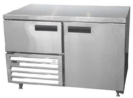 qub4sc-&ndash-1½-door-ststeel-underbar-fridge-1180mm